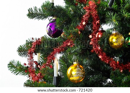 christmas tree close-up