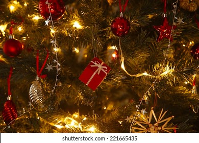 Christmas Tree Decoration Close Up