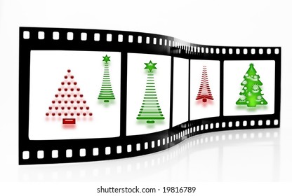 Christmas Tree Film Strip