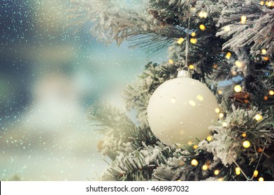 Christmas Tree. Holiday Background.