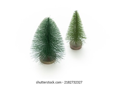 Christmas Tree Isolated On White Background. Home Decoration. Christmas Festival. Tiny Tree. Decorative. Merry Christmas.