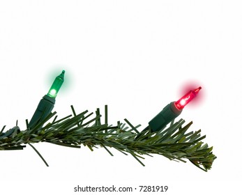 Christmas Tree Limb With Lights