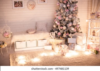 Handmade Decoupage Shabby Chic Christmas Hanging Heart Rustic Home Decoration