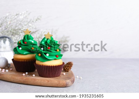 Similar – Image, Stock Photo cupcake christmas tree