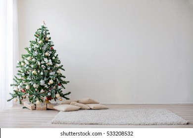 Christmas Tree In The White Room New Year 2017