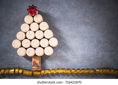 Christmas Tree For Wine Lover, Natural Wine Cork.