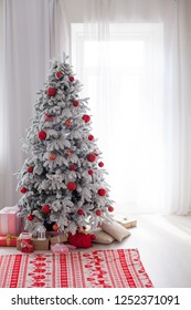 Christmas Home Interior White Christmas Tree Stock Photo (Edit Now ...