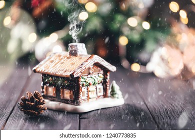 Christmas Village Houses Stock Photos Images Photography