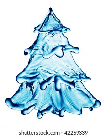 Christmas Water Tree Isolated On White