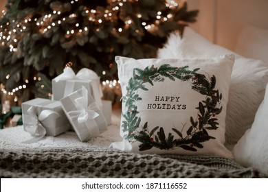 Christmas Winter Ornament Decor Pillow