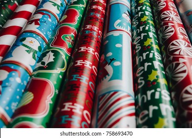 Christmas Wrapping Paper Rolls