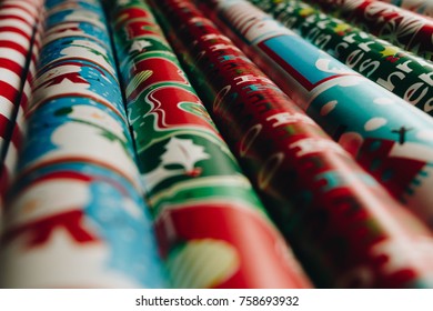 Christmas Wrapping Paper Rolls