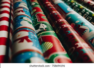 Christmas Wrapping Paper Rolls