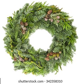 Christmas Wreath White Background Images, Stock Photos & Vectors