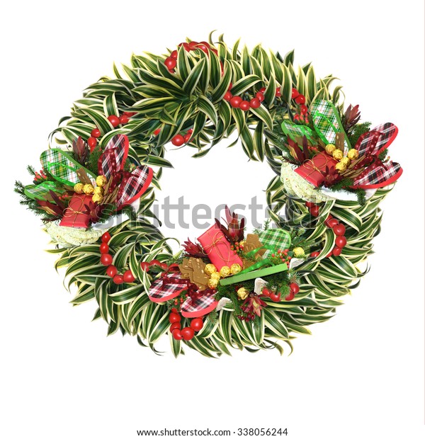 flip flop christmas wreath