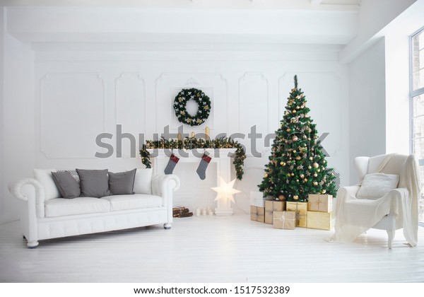 Christmas Xmas New Year Interior Furtree Stock Photo Edit Now