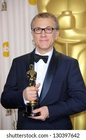 Christoph Waltz At The 85th Annual Academy Awards Press Room, Dolby Theater, Hollywood, CA 02-24-13