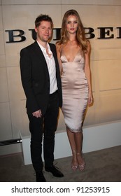 Christopher Bailey And Rosie Huntington-Whiteley At The Burberry Body Launch, Burberry, Beverly Hills, CA 10-26-11