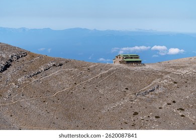 Christos Kakalos mountain refuge Olympus mountain Greece