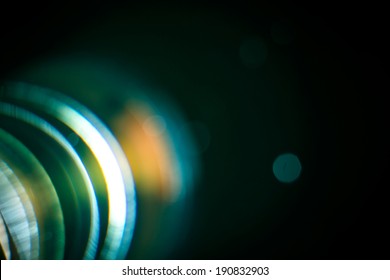 Chromatic Aberration In The Lens. Macro Concept.