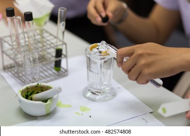 Chromatography is used to separate components of a plant - Shutterstock ID 482574808