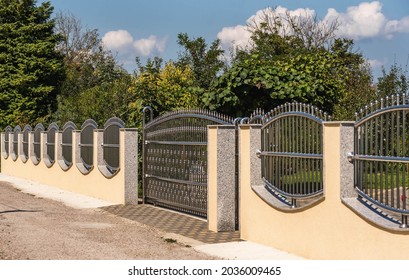 Chrome Fence Gate. Chromium Stainless Steel Fence