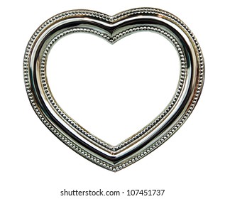 The Chrome Heart Frame Isolated On White Background