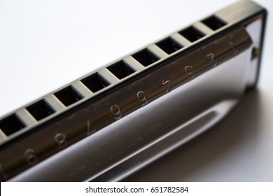 Chrome plated harmonica macro