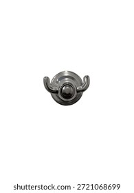 Chrome-finished Flexi-Fix double robe hook crafted from zinc material.