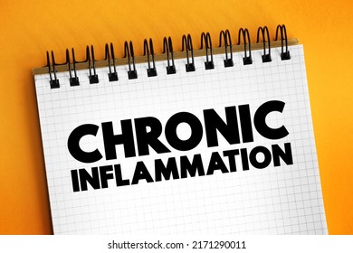 Chronic Inflammation - Long-term Inflammation Lasting For Prolonged Periods Of Several Months To Years, Text Concept On Notepad