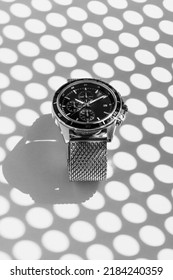 Chronograph Watch With Milanese Strap