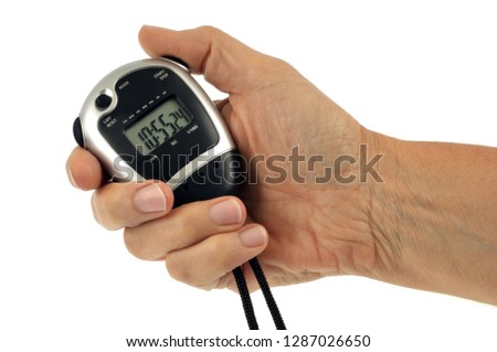 Chronometer in hand