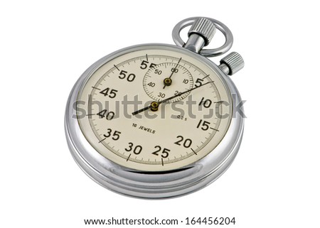 Chronometer mechanic isolated