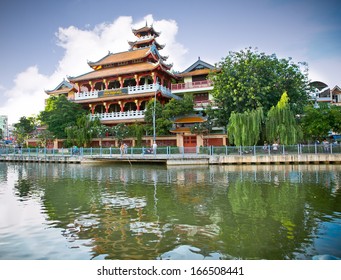 Chua Phap Hoa Temple by the Venerable Thich Thanh Dao or Temple of the Lotus in Ho Chi Minh, Vientnam.
