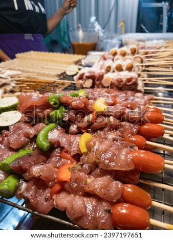 Chuan Chuan Traditional street food at local market 
