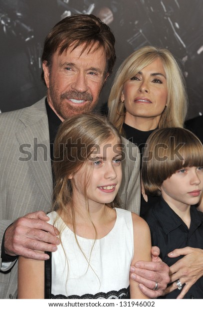 Chuck Norris Family Los Angeles Premiere Stock Photo Edit Now 131946002