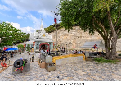 Chumphon, Thailand - February 25, 2019: Prince Of Chumphon, Father Of Royal Thai Navy, New Shrine; At Hat Sai Ri Beach.