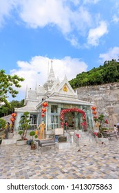 Chumphon, Thailand - February 25, 2019: Prince Of Chumphon, Father Of Royal Thai Navy, New Shrine; At Hat Sai Ri Beach.