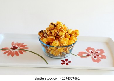 Chunky Chocolate Butter Coated Sweet And Salty Popcorn Snack 