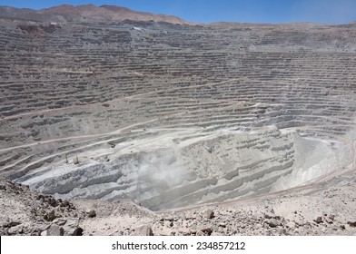 Chuquicamata, The Second Biggest Open Pit Copper Mine In The World, Atacama, Chile