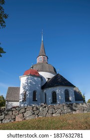 Munsö Church From 1100s In The District Ekerö, Stockholm