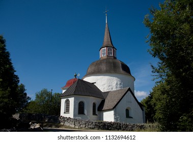 Munsö Church From 1100s In Ekerö, Stockholm