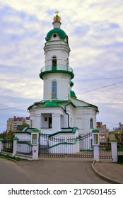 The Church of Alexius the Man of God. An Orthodox church with a bell tower in the form of a lighthouse. Kostroma, Russia, 2022
