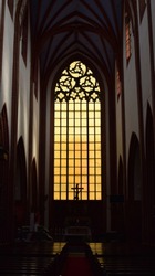 Church Altar In Wroclaw Cathedral. Wroclaw, Poland.