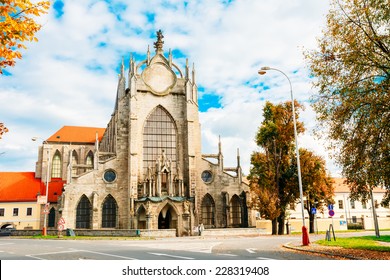 Church Of Assumption Of Our Lady And Saint John Baptist Is in Kutna Hora In Czech Republic