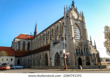 The Church of the Assumption of Our Lady and Saint John the Baptist in the town of Kutná Hora, Czech Republic Foto stock © 