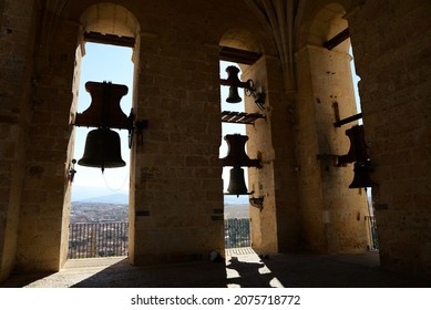 Church bells in the bell tower of Segovia Cathedral