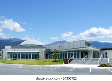 Church Building Somewhere In New Zealand