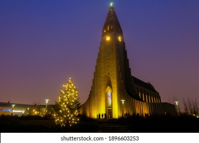 Hallgrímskirkja Church In Reykjavík's City Center Iceland