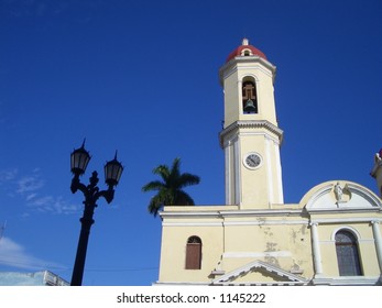 CHURCH CUBA. Catedral de la Purisima Concepcion, Parque Jose Marti, Cienfuegos, Cuba, Caribbean, West Indies.